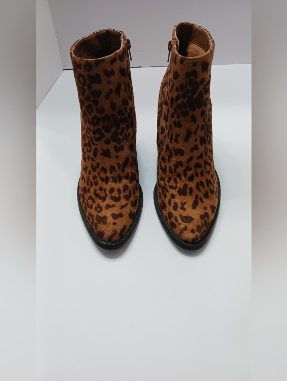Steve Madden Leopard-Print Ankle Booties - Brown/Black